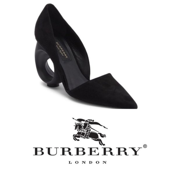 Burberry Shoes - Burberry Womens Black Suede Louisa Pump Sz 8 NIB